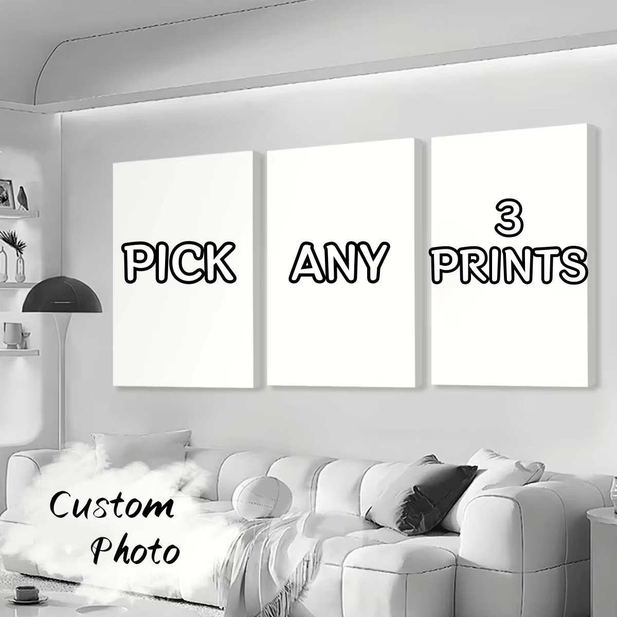 3pcs/set Custom Canvas Printin - đánh giá và giá Photograph Lyrics