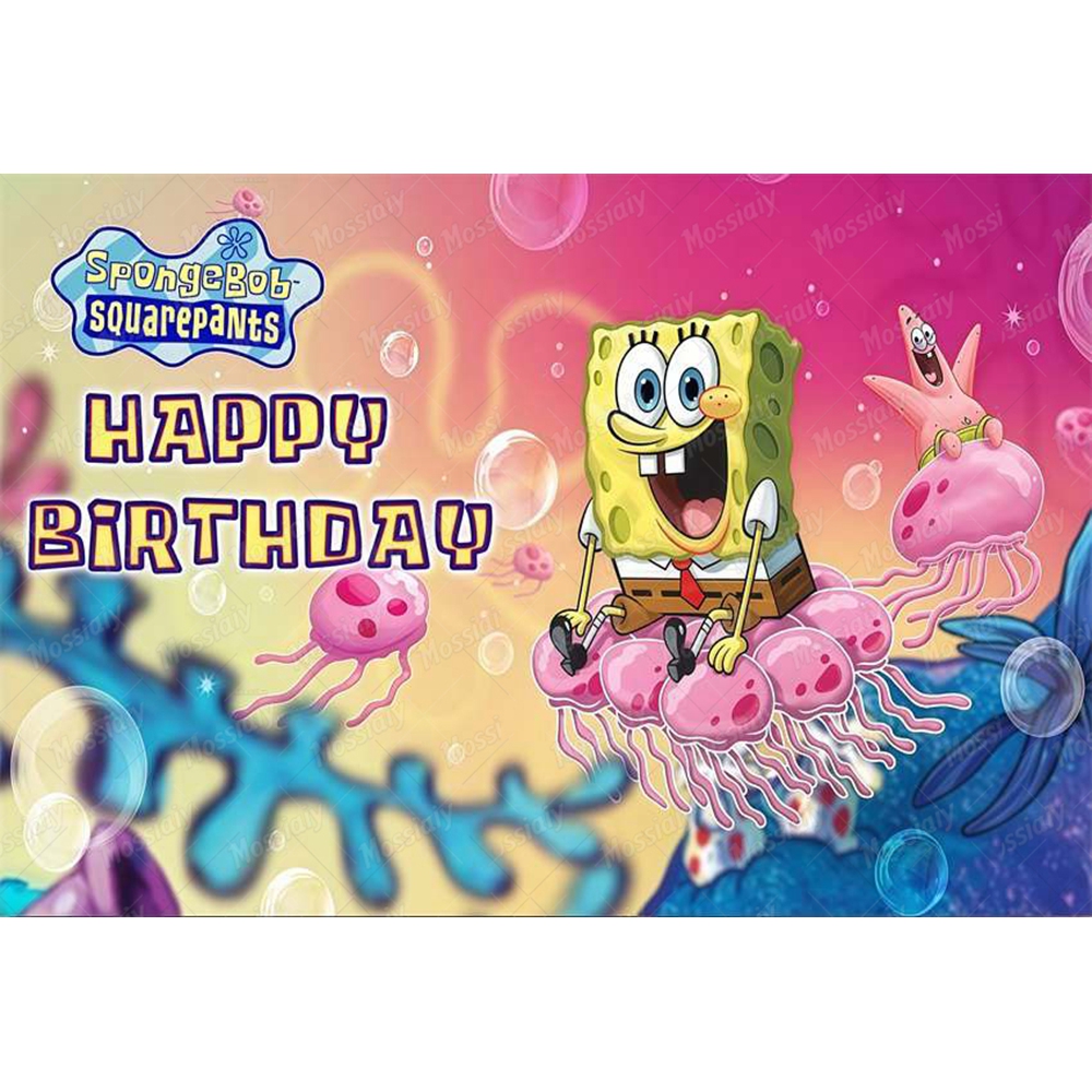 SpongeBob Theme Backdrop Carto - đánh giá và giá Photography Sport