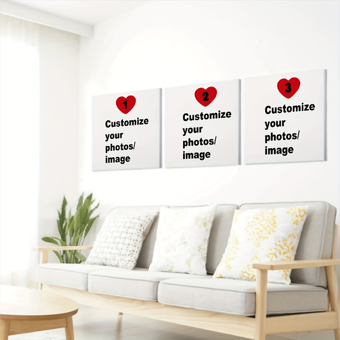 3pcs/set Custom Square Canvas  - đánh giá và giá Photograph Lyrics