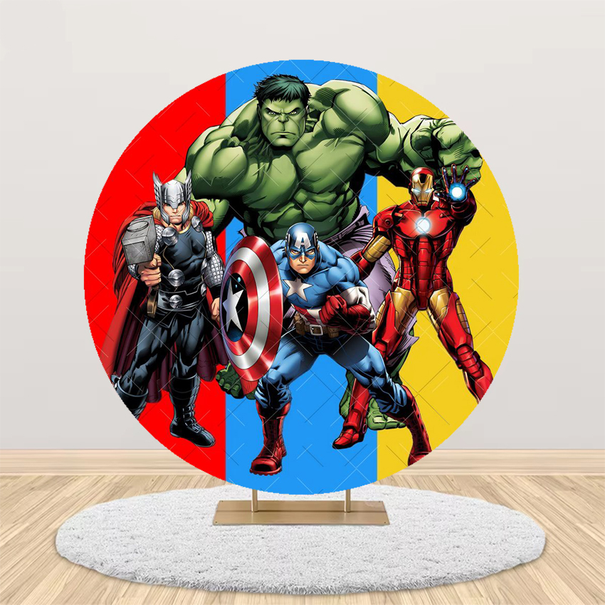 Avengers Theme Round Backdrop  - đánh giá và giá Photography Sport