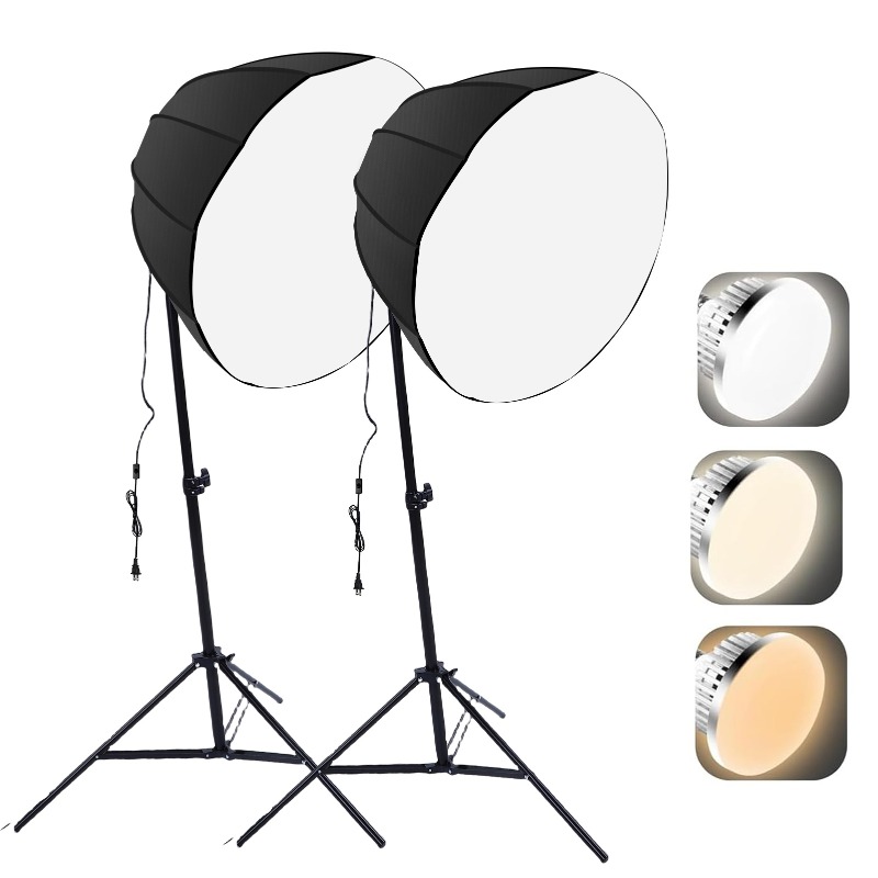 2 Sets Photography Lights Kit  - đánh giá và giá Photography Bulb
