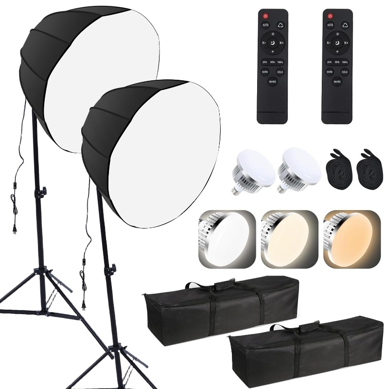 2 Sets Photography Lights Kit  - đánh giá và giá Photography Bulb
