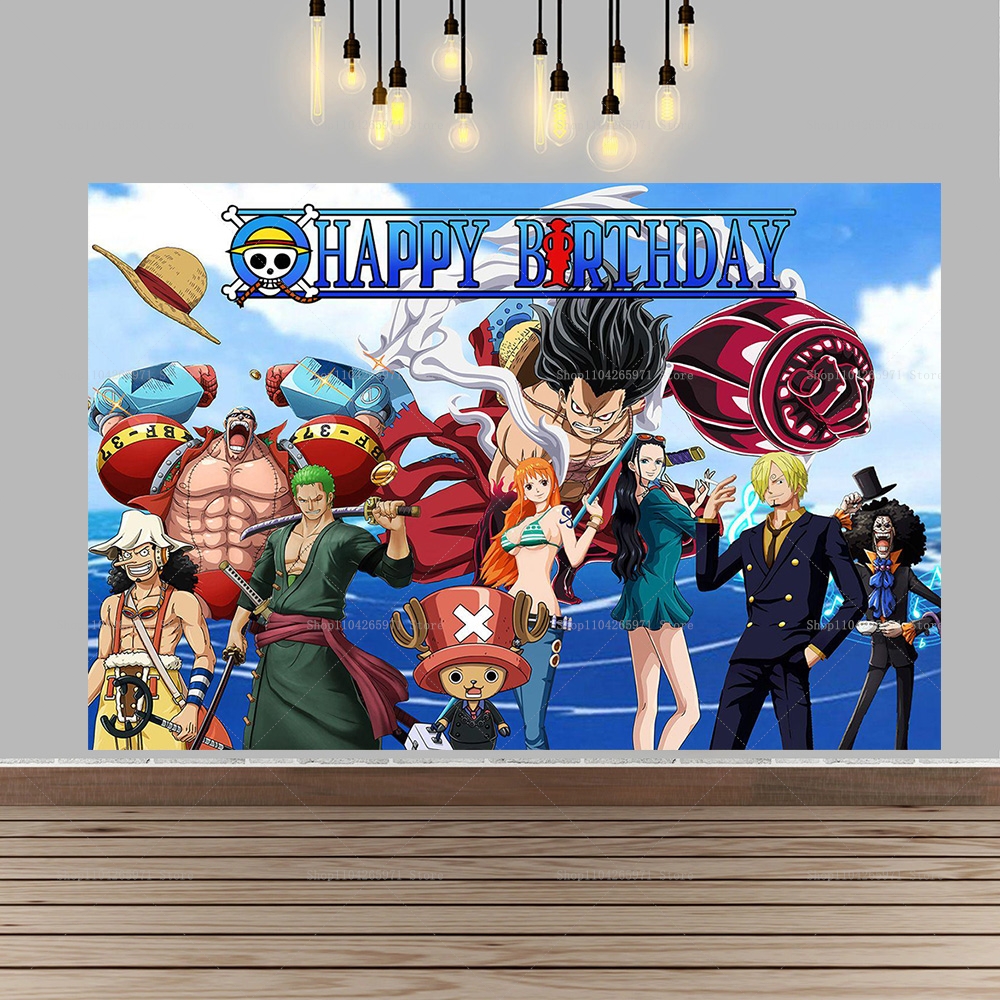 Anime One Piece Luffy Backdrop - đánh giá và giá Photography Sport